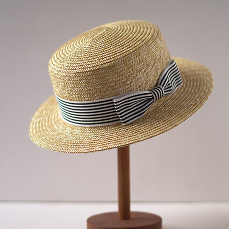 Bucket Hat Straw - Boots fahrer hüte mit breiter Krempe,