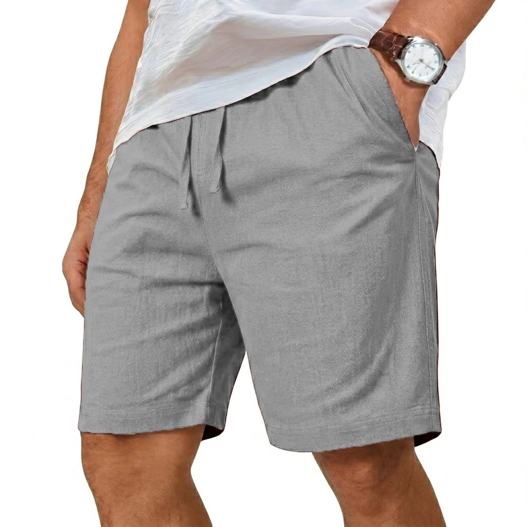 Übergroße Baumwoll-Leinen-Shor – Short Linen Drawstring Bewertung und Preis