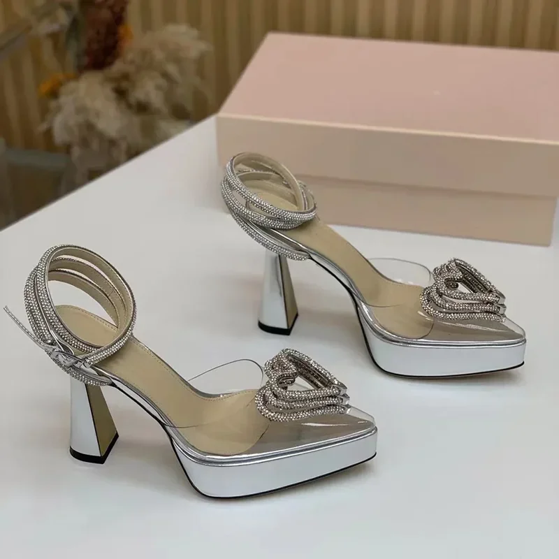 Plattform Kristall Liebe Dekor – Casual Sandal Leather Bewertung und Preis